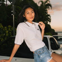 Load image into Gallery viewer, Old School PALMS Polo White