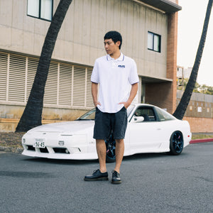 Old School PALMS Polo White